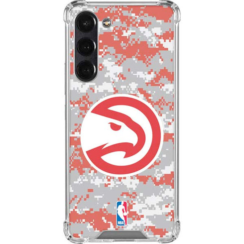 NBA Atlanta Hawks Digi Camo Galaxy S24 FE Clear Case